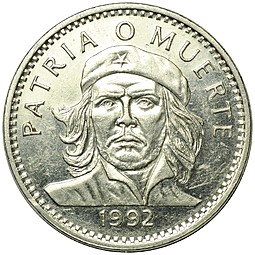 Монета 3 песо 1992 Куба