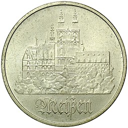 Монета 5 марок 1972 Мейсен Германия ГДР