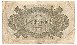 Банкнота 2 рейхсмарки 1939-1945 Германия Третий Рейх