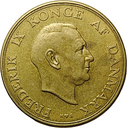 Монета 2 кроны 1952 Дания