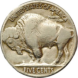 Монета 5 центов 1934 Е США