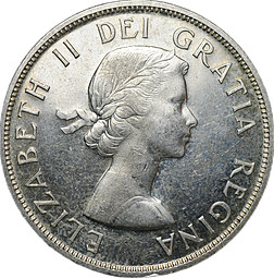 Монета 1 доллар 1958 Британская Колумбия Канада