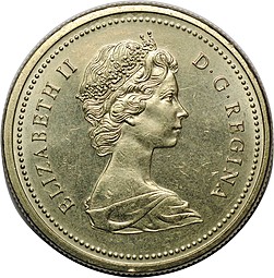 Монета 1 доллар 1976 Канада