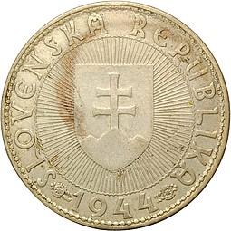 Монета 10 крон 1944 Словения