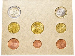 Набор монет евро 2017 Ватикан
