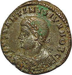 Монета Нуммий 337-361 годов Константин II Римская Империя