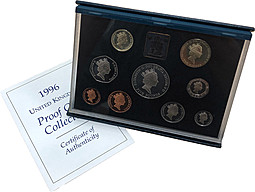 Набор 1996 9 монет PROOF Великобритания