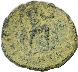 Монета Нуммий 393-423 годов Гонорий Римская Империя