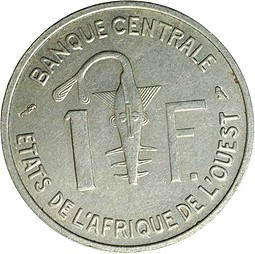 Монета 1 франк 1963 Западная Африка