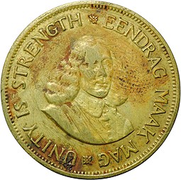 Монета 1 цент 1961 ЮАР
