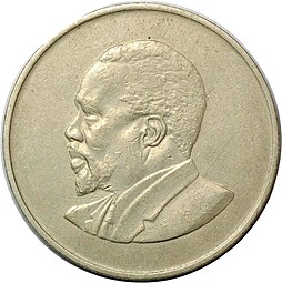 Монета 1 шиллинг 1969 Кения