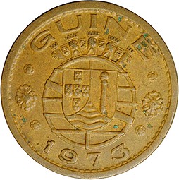Монета 1 эскудо 1973 Гвинея