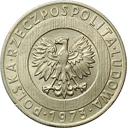 Монета 20 злотых 1973 Польша