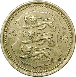 Монета 20 центов 1935 Эстония