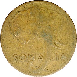 Монета 5 чентезимо 1950 Итальянское Сомали