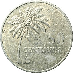 Монета 50 сентаво 1977 Гвинея Бисау