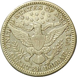 Монета Квотер 1911 D США