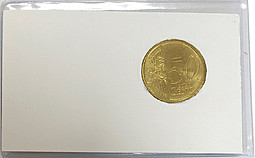 Монета 50 центов 2014 коинкард Ватикан