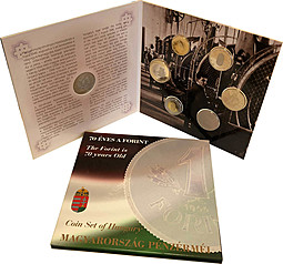 Годовой набор монет 2016 70 лет форинту PROOF Венгрия