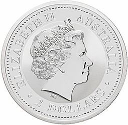 Монета 2 доллара 2006 Кукабарра Австралия