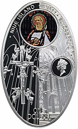 Монета 1 доллар 2011 Собор Святого Креста и Святой Евлалии, Барселона Остров Ниуэ