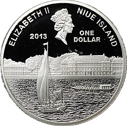 Монета 1 доллар 2013 Анна Иоанновна Остров Ниуэ
