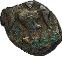 Монета Пуло московское Иван IV Грозный 1533-1584 Сирена