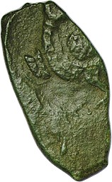 Монета Пуло тверское Иван IV Грозный Птица с цветком влево Тверь