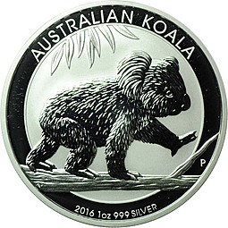 Монета 1 доллар 2016 Австралийская коала Австралия