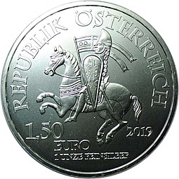 Монета 1,5 евро 2019 Винер-Нойштадт Австрия