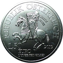 Монета 1,5 евро 2019 Робин Гуд Австрия