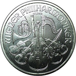 Монета 1,5 евро 2014 Венская Филармония Австрия