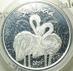 Монета 2 доллара 2018 Сент-Люсия Восточные Карибы