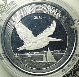 Монета 2 доллара 2018 Сент-Китс и Невис Восточные Карибы