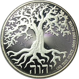 Монета 2 доллара 2018 Дерево Жизни Ниуэ