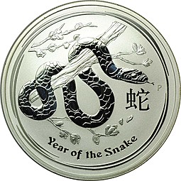 Монета 1 доллар 2013 Год Змеи Австралия