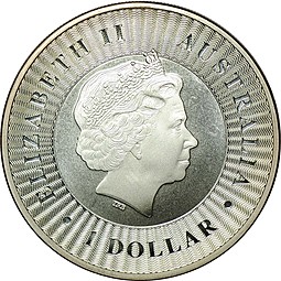 Монета 1 доллар 2016 Кенгуру Австралия