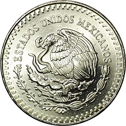 Монета 1 унция 1985 Мексика