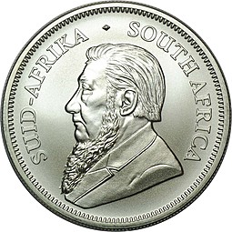 Монета 1 крюгерранд 2018 серебро ЮАР