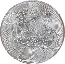 Монета 10 фунтов 2018 Георгий Победоносец Великобритания