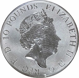 Монета 10 фунтов 2019 Георгий Победоносец Великобритания