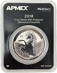 Монета 1 доллар 2018 Пегас Британские Виргинские острова
