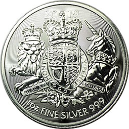Монета 2 фунта 2019 Королевский герб Великобритания