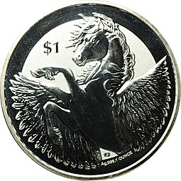 Монета 1 доллар 2019 Пегас Британские Виргинские острова