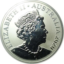Монета 1 доллар 2020 Кукабарра Бранденбургские ворота Австралия