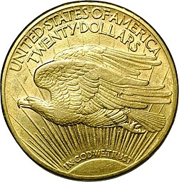 Монета 20 долларов 1914 D Двойной Орел США