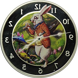 Монета 2 Доллара 2011 Кролик Алиса в стране чудес Острова Питкэрн