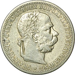 Монета 1 крона 1900 Австрия
