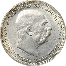 Монета 1 крона 1916 Австрия