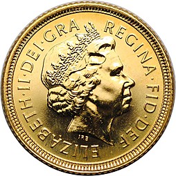 Монета 1 соверен (фунт) 2003 Великобритания